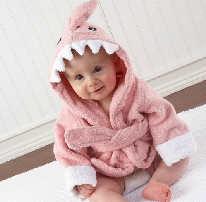 Peignoir absorbant à capuche pour enfants en forme d'animal