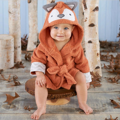 Peignoir absorbant à capuche pour enfants en forme d'animal