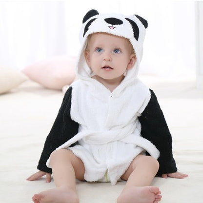 Peignoir absorbant à capuche pour enfants en forme d'animal