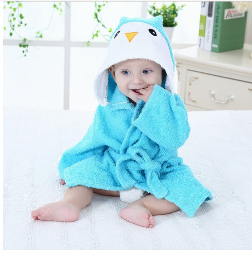 Peignoir absorbant à capuche pour enfants en forme d'animal